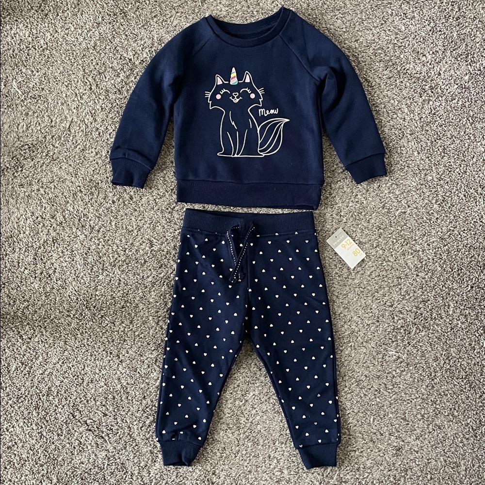 Primark Navy Sweatshirt and Pants (set)